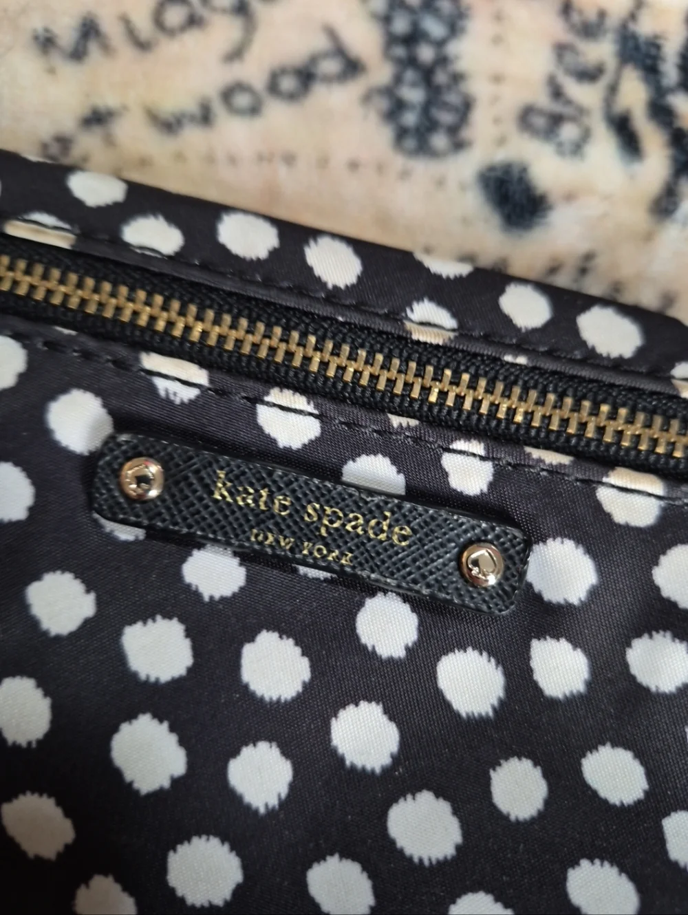 Kate Spade New York Small Drewe Wilson Road Musical Dots Zipper Pouch